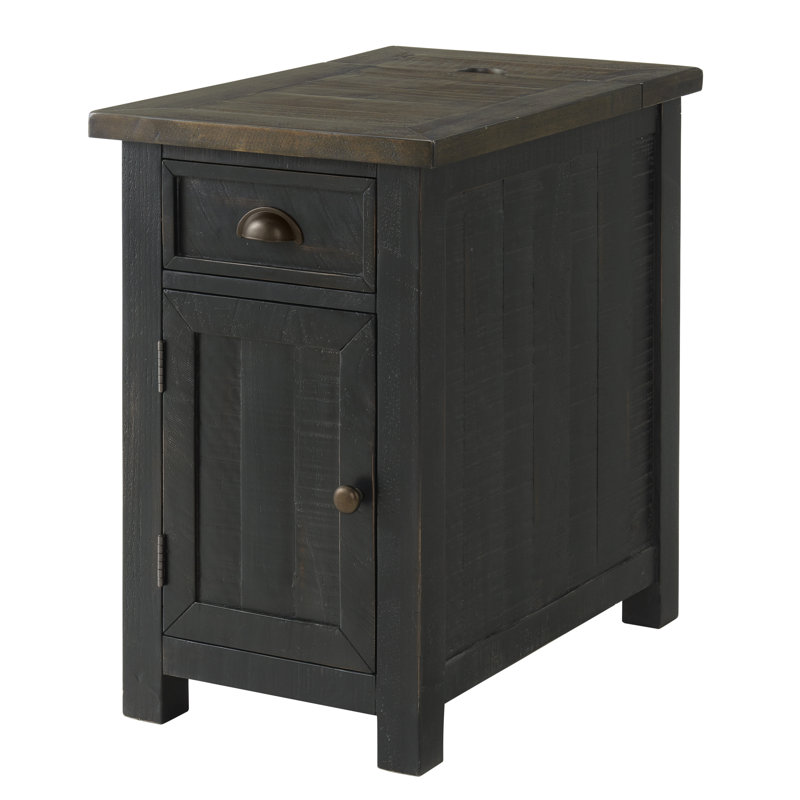 Laurel Foundry Modern Farmhouse Balsam 25'' Tall Solid Wood End Table